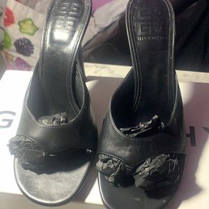 I’m selling these  all black givenchy heels only worn twice